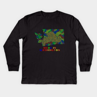 Made In Washington Kids Long Sleeve T-Shirt